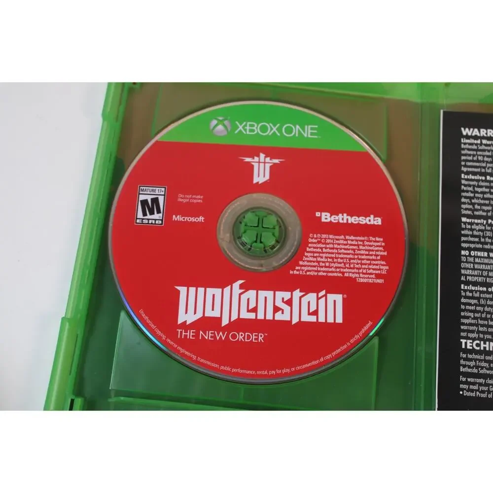Wolfenstein The New Order (Microsoft Xbox One) Authentic, tested/works